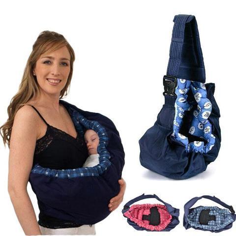 Adjustable Comfort Wrap Carrier Sling For Newborns With Support Strap
