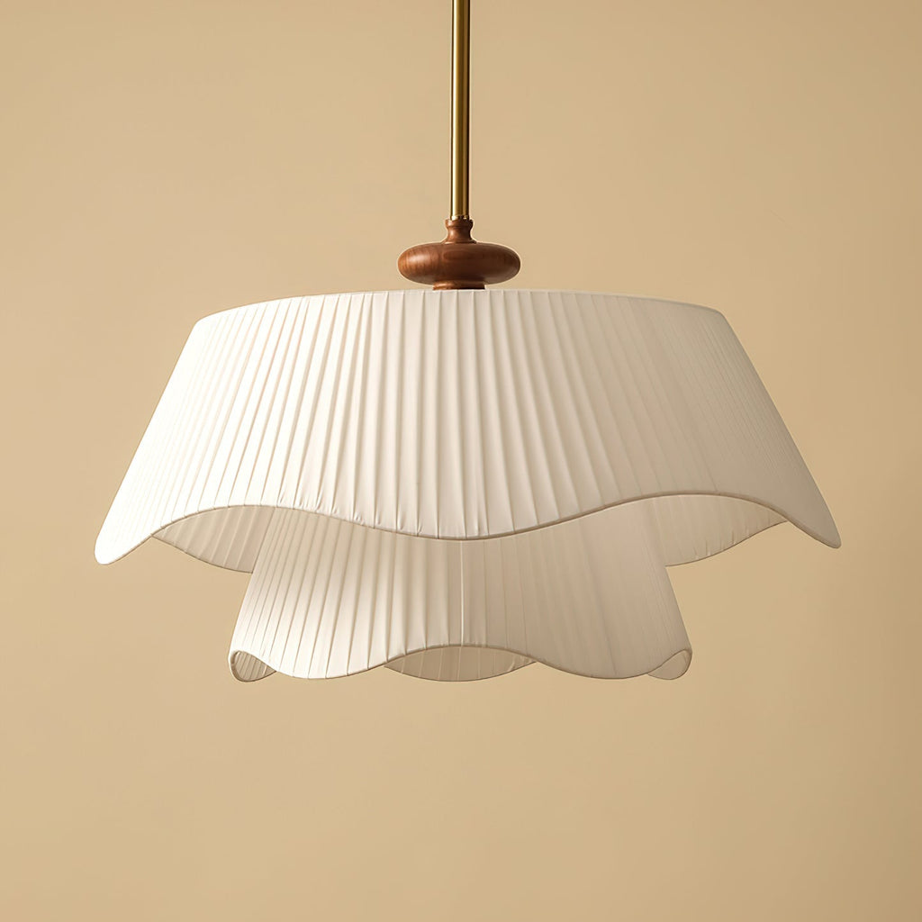 Averin Pendant Light in Metal Glass Wood Modern Design