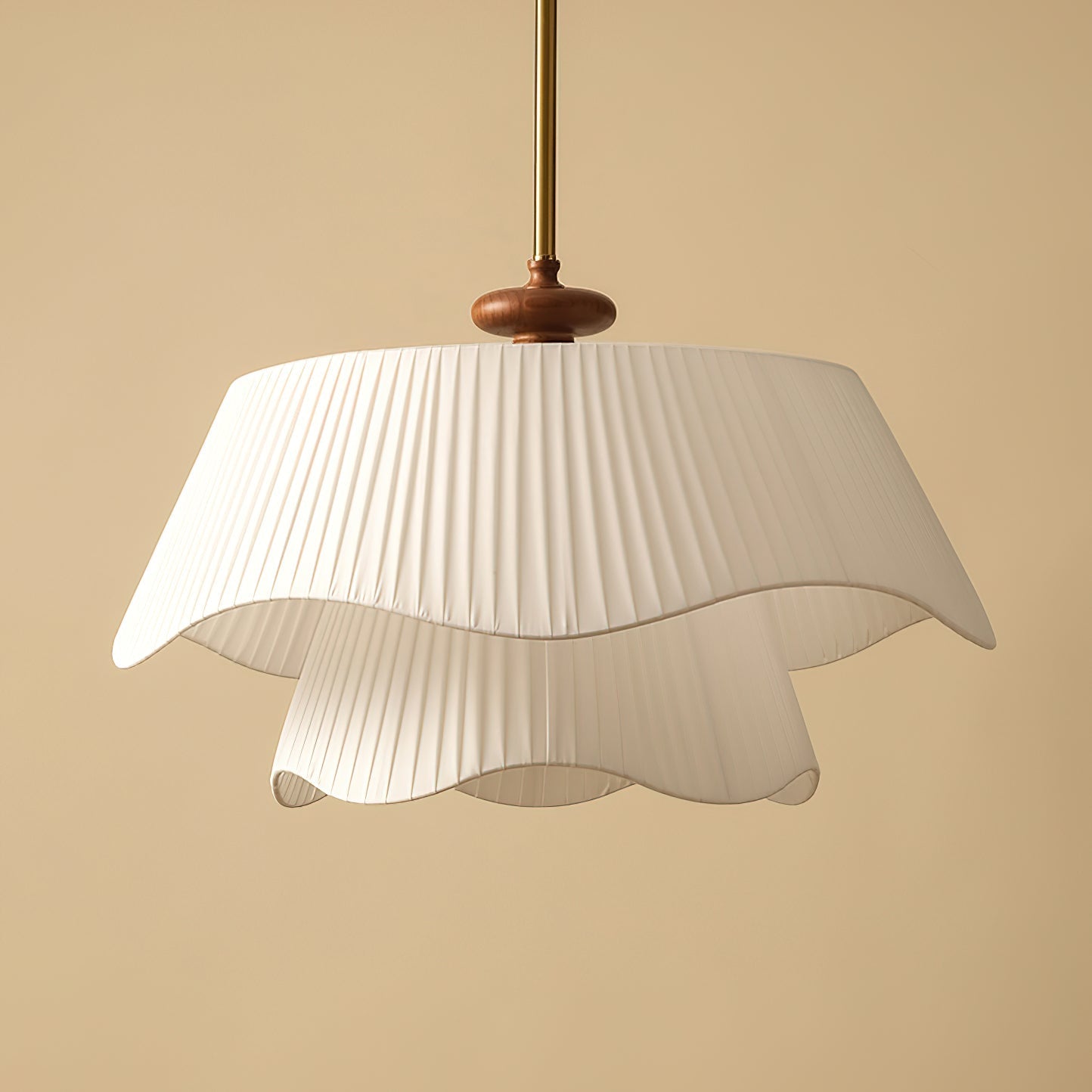 Averin Pendant Light in Metal Glass Wood Modern Design