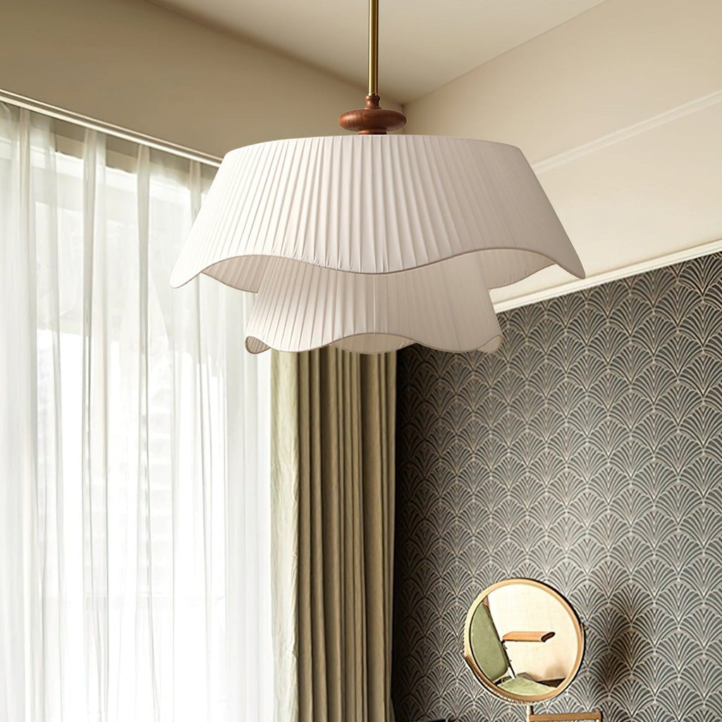 Averin Pendant Light in Metal Glass Wood Modern Design