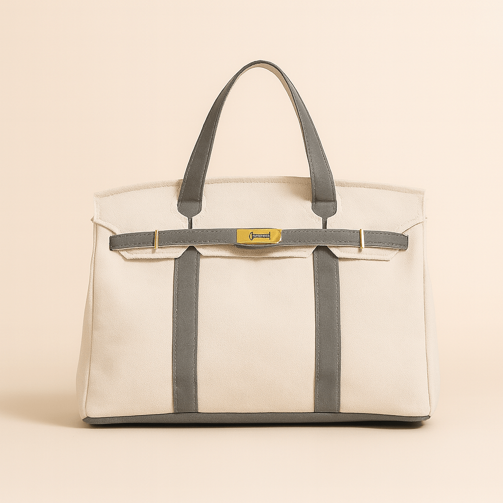 AzureVale Classic Cotton Canvas Tote With Reinforced Steel Design