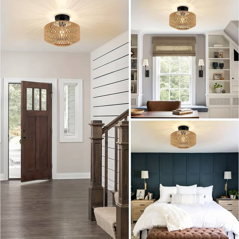 Lyvara Boho závěsná lampa ručně vyráběná eklektická stropní svítidlo