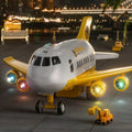 AeroSpark Colorful Interactive Airplane Plaything With Blinking Lights For Kids