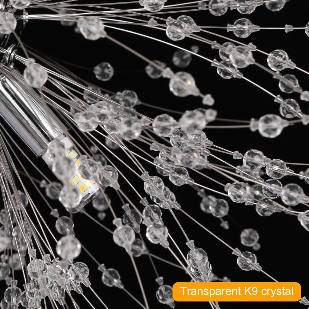 Závěsná lampa AstraLume Dandelion Crystal s nastavitelnou výškou