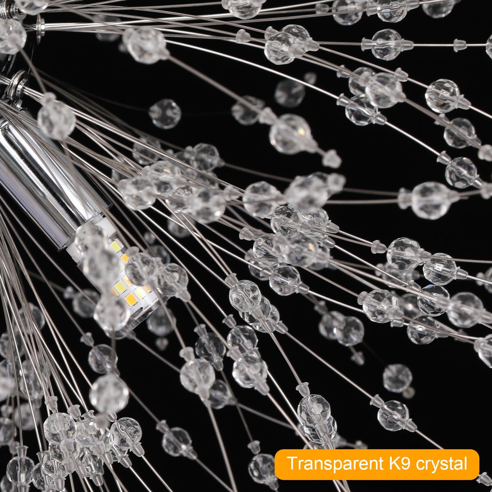 Závěsná lampa AstraLume Dandelion Crystal s nastavitelnou výškou