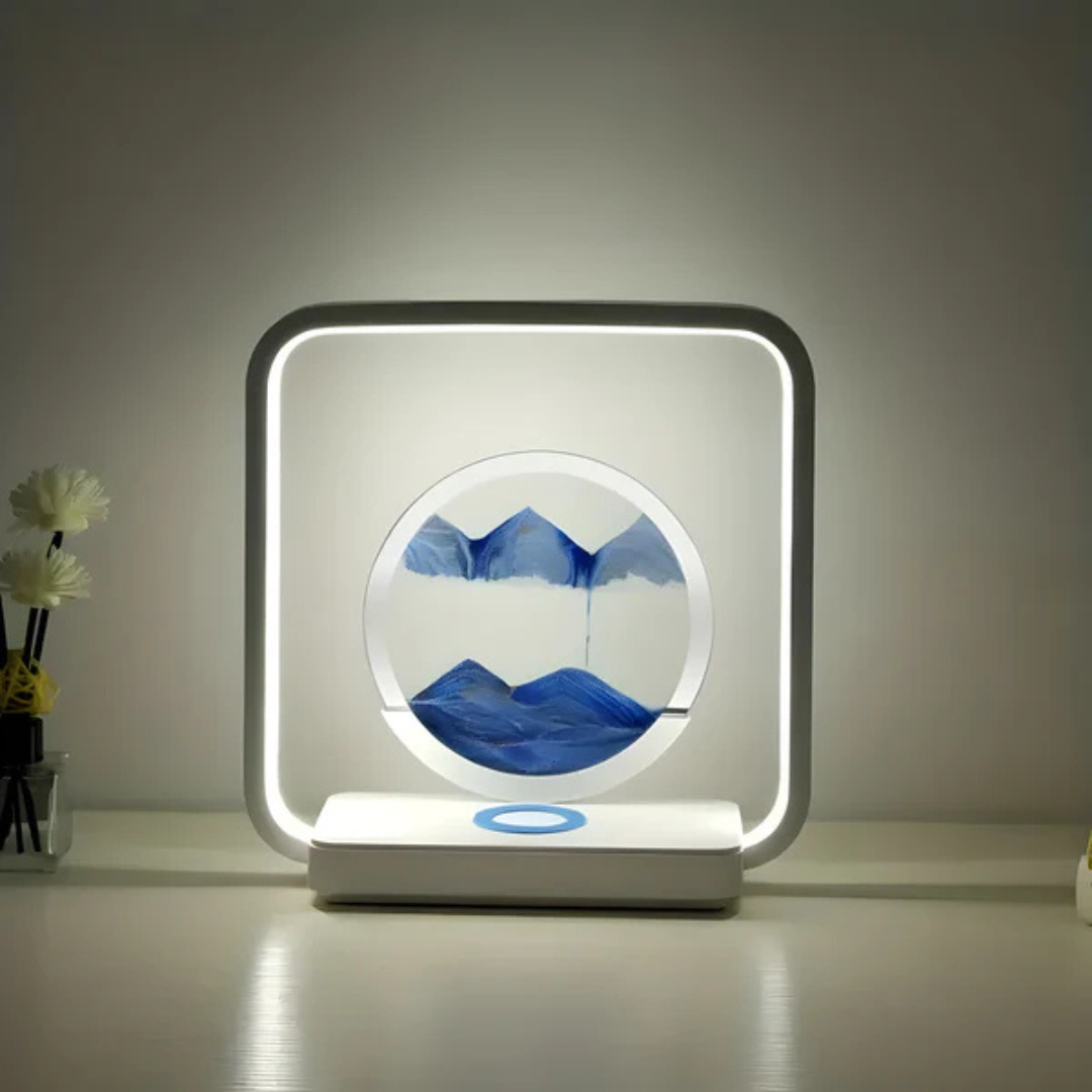 SolaraNova 3D LED noční lampička s pískovým proudem pro útulnou atmosféru