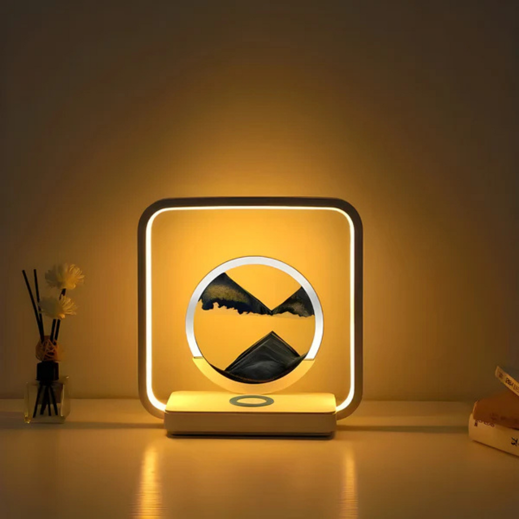 SolaraNova 3D LED noční lampička s pískovým proudem pro útulnou atmosféru