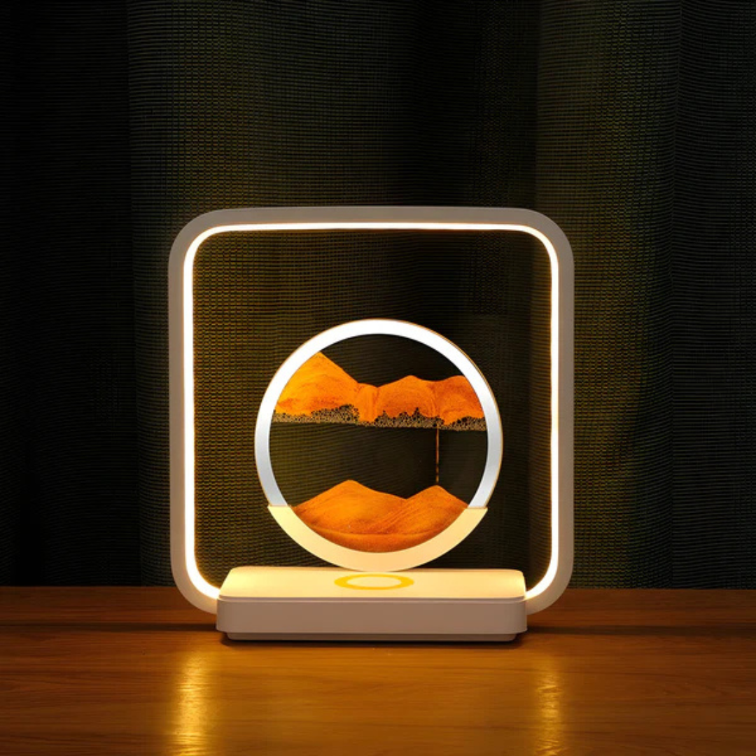 SolaraNova 3D LED noční lampička s pískovým proudem pro útulnou atmosféru