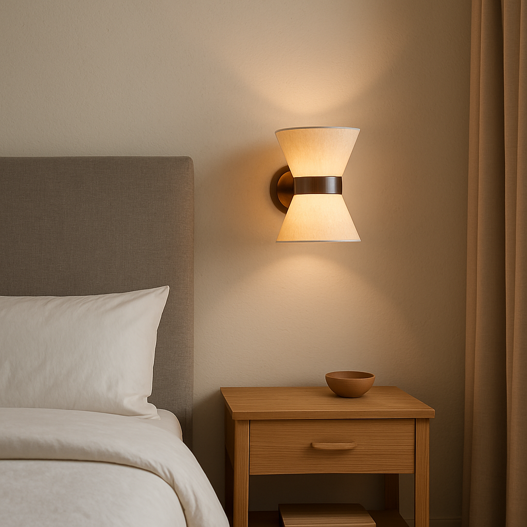 LumiWabi Silk Wall Light in Wabi Sabi Minimalist Style
