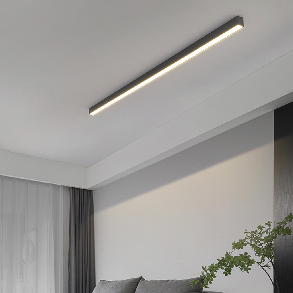 Minimalistisk linjär taklampa LED infälld montering