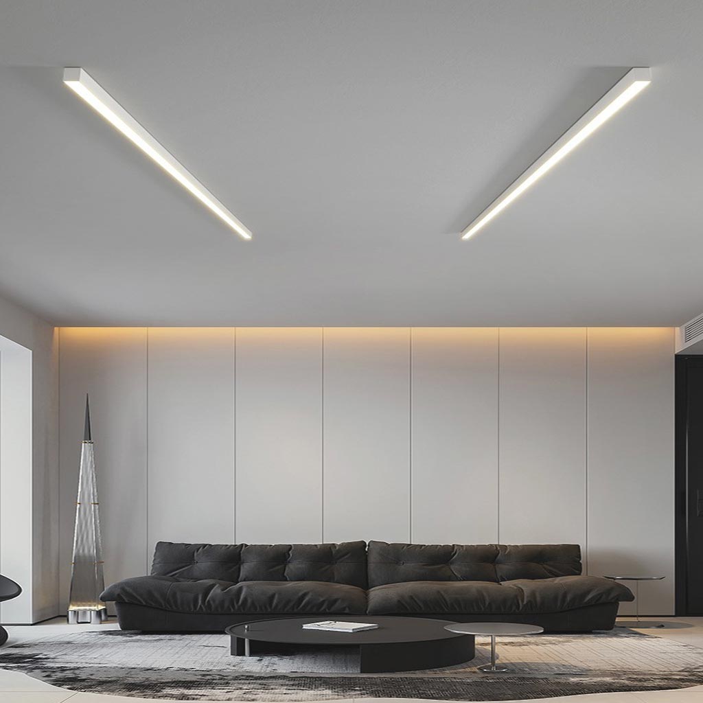 Minimalistisk linjär taklampa LED infälld montering