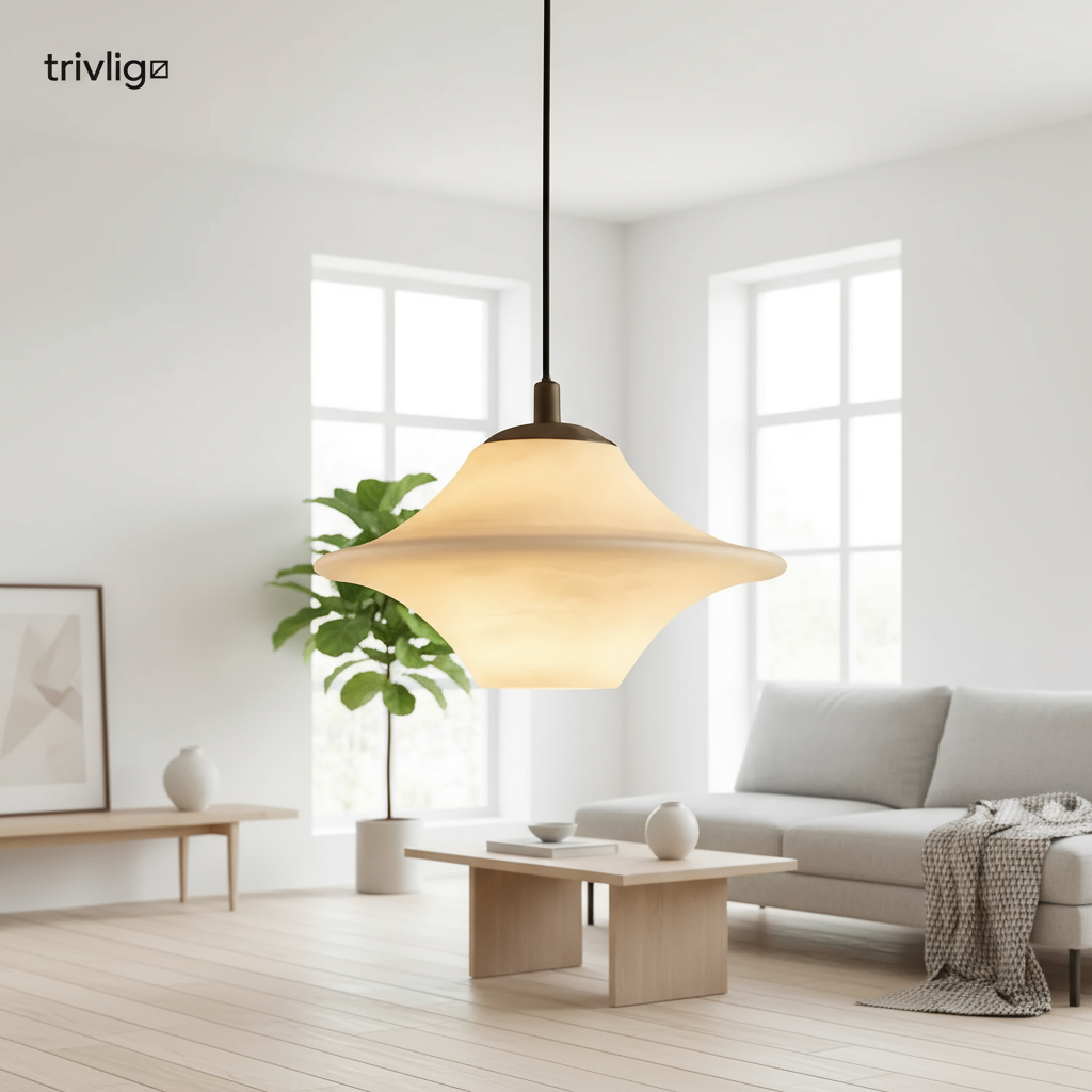 Astra Minimalist Marble Pendant Light for Dining Areas