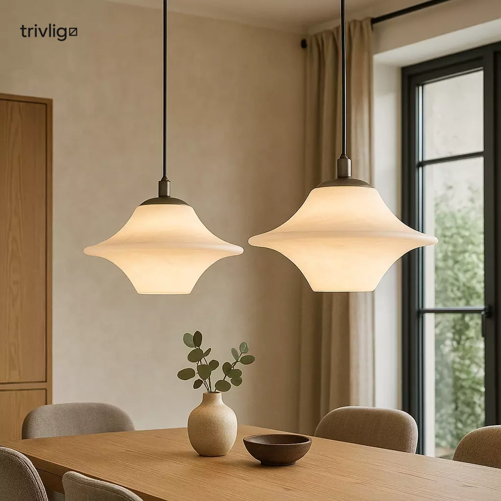Astra Minimalist Marble Pendant Light for Dining Areas
