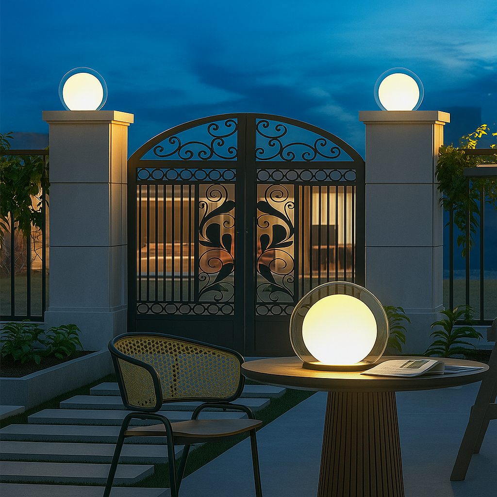 Noctara MoonGlow Solar Outdoor Lantern With Soft Ambient Glow