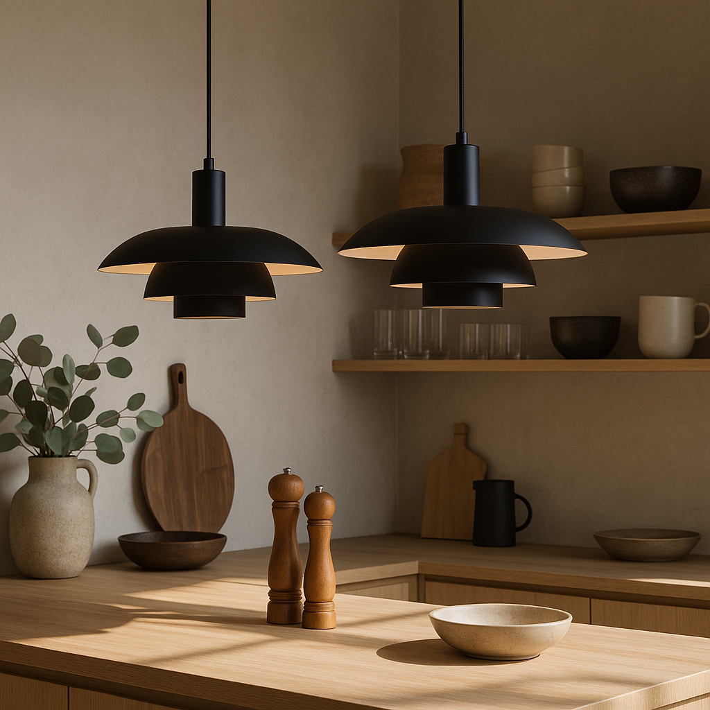 Lampada a sospensione stile danese Lumara per sala da pranzo e soggiorno