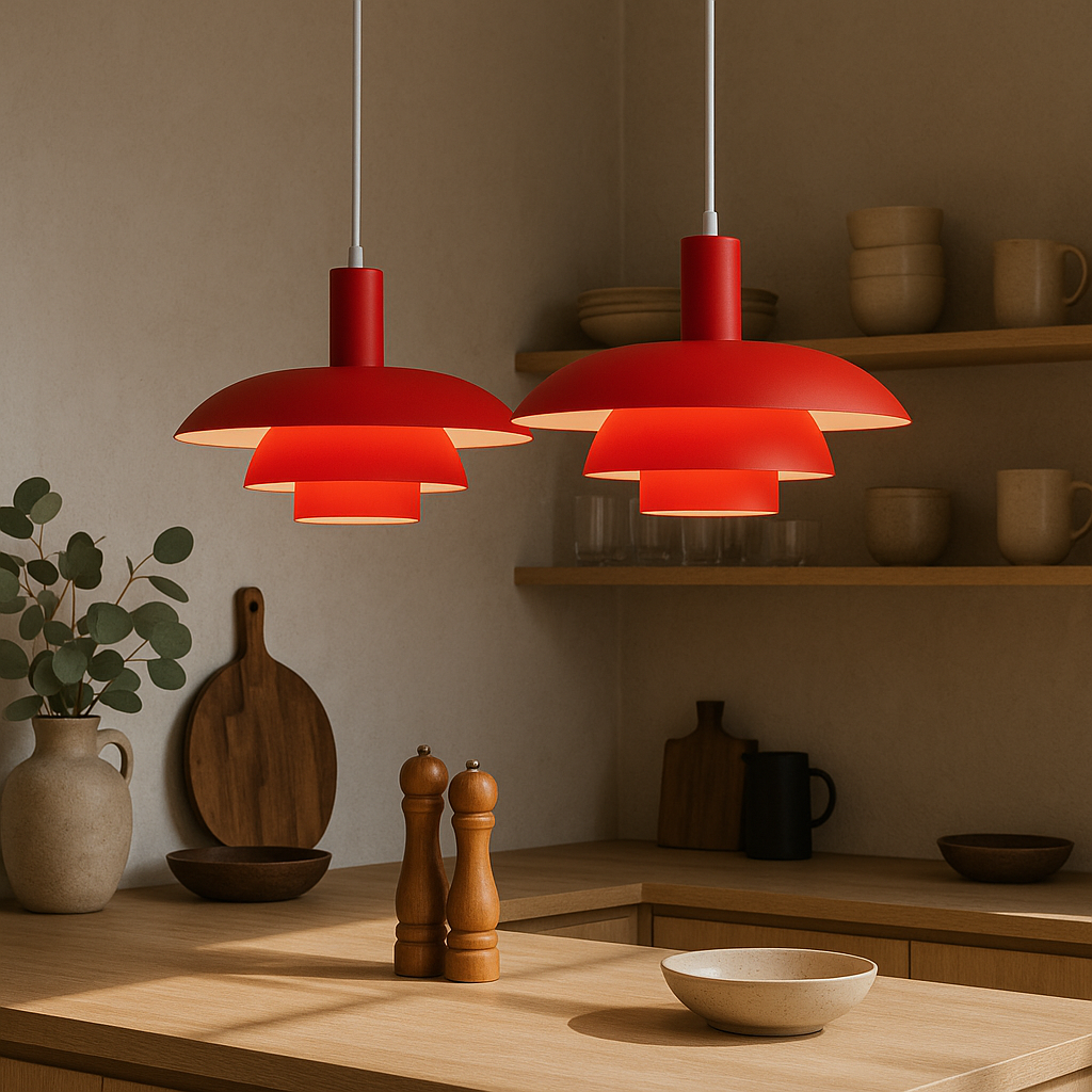 Nordis závěsná lampa dánského stylu do jídelny a obývacího pokoje