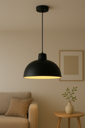 NovaLume Minimalist Dome Pendant Lamp 12 Inch Shade