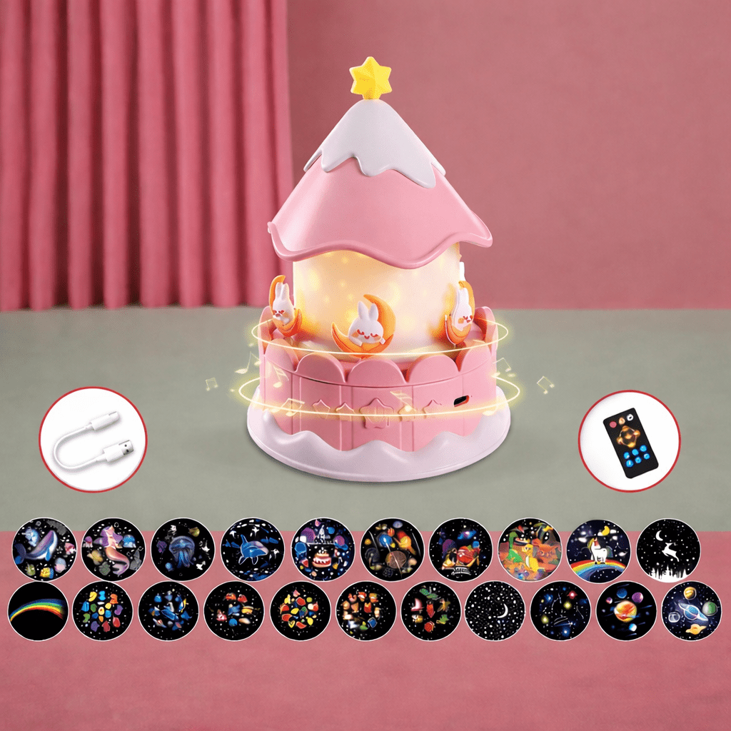 LumaNova Nightlight Projector With 12 Magical Designs and Soothing Sound