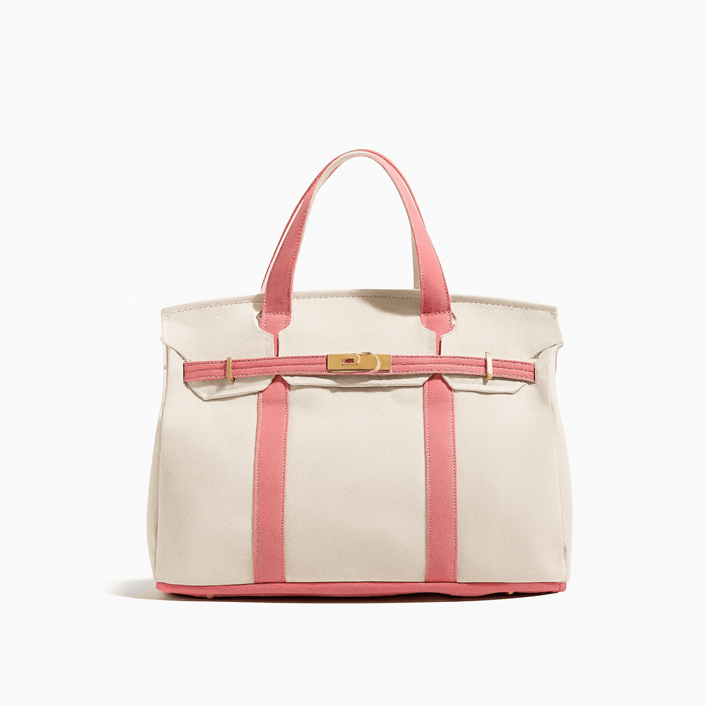 AzureVale Classic Cotton Canvas Tote With Reinforced Steel Design