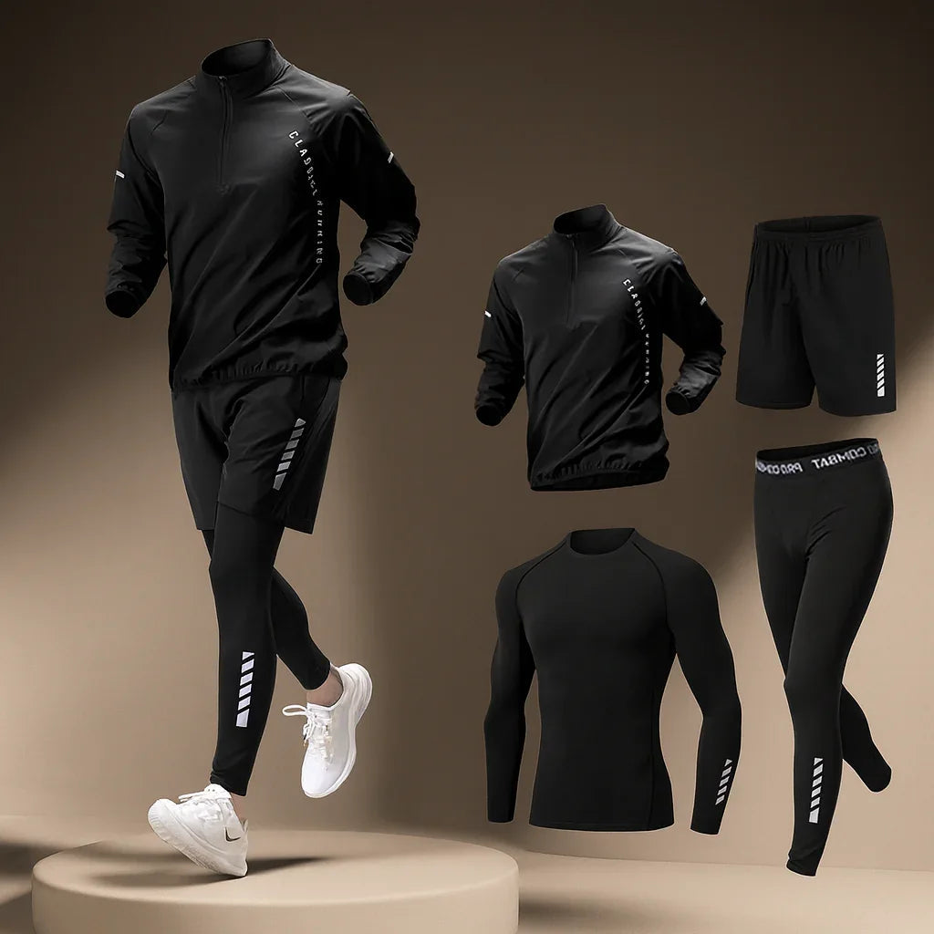 Men's Training Top and Bottom Set for Sportswear Workouts