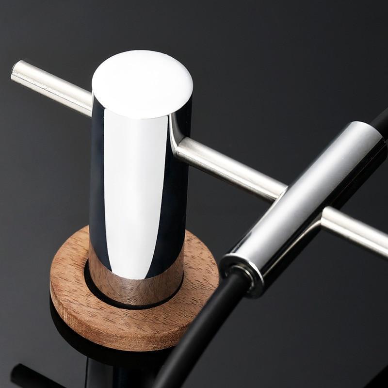 Modern Wall Clock With Large Minimalist Design And Bronze Hands