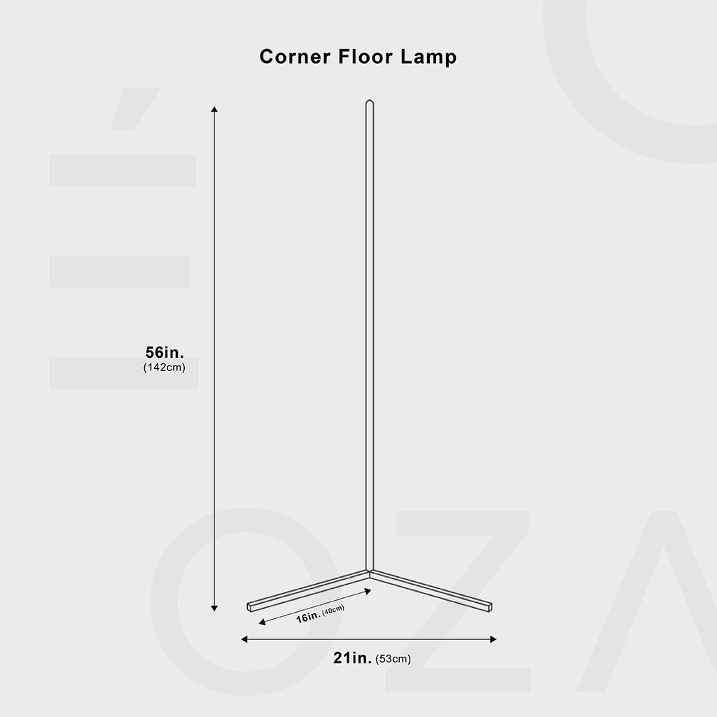 AstraLux Corner Friendly Floor Lamp Dimmable LED Minimalist Lighting