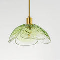 PetalGlow Glass Pendant Light For Nightstand With Soft Ambient Glow