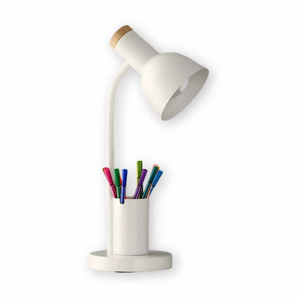 AstraLuma Moderne LED-Schreibtischlampe mit integriertem Stifthalter