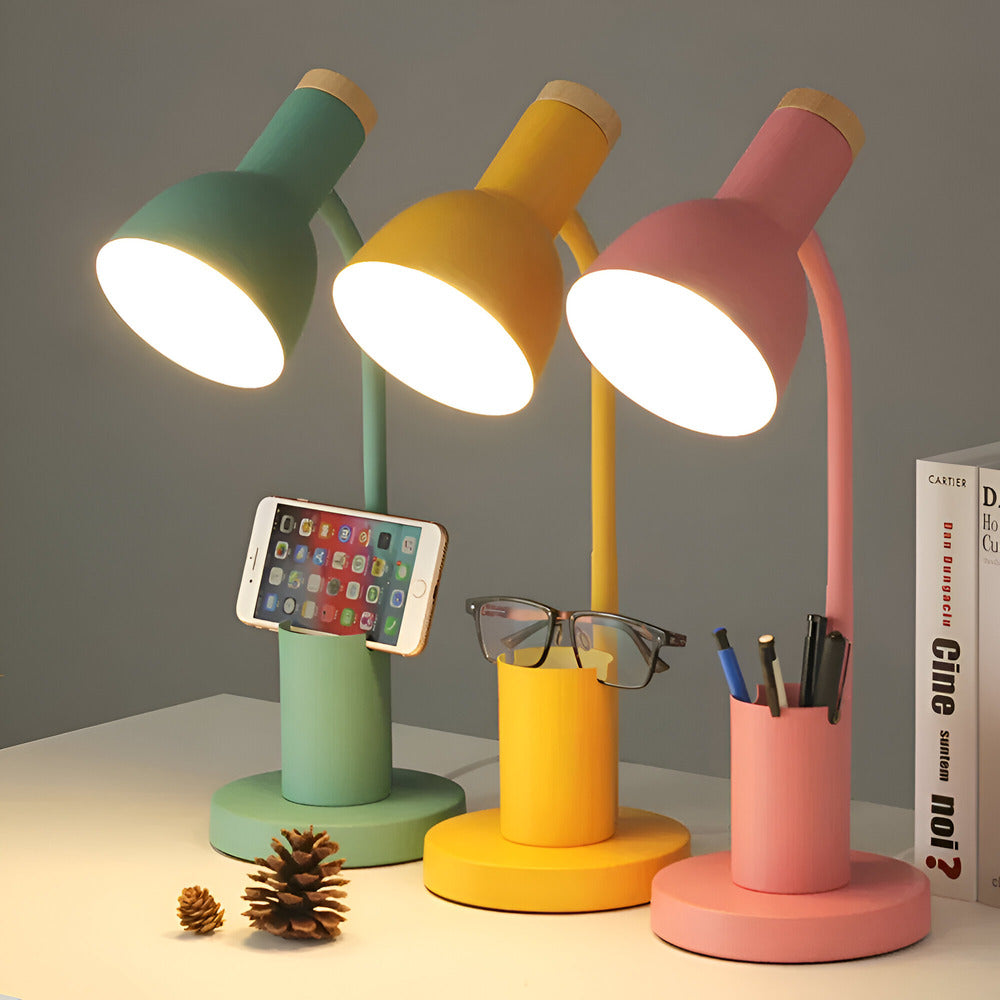 AstraLuma Moderne LED-Schreibtischlampe mit integriertem Stifthalter
