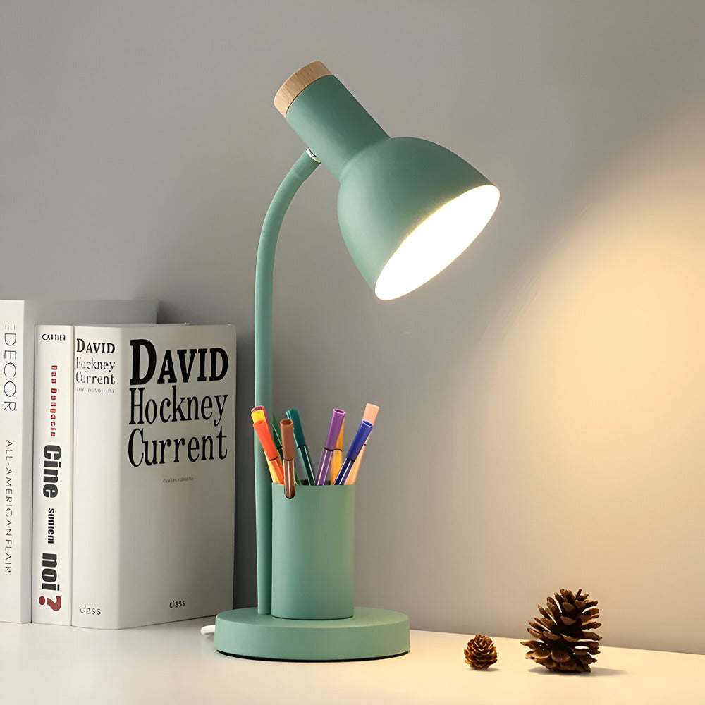 AstraLuma Moderne LED-Schreibtischlampe mit integriertem Stifthalter