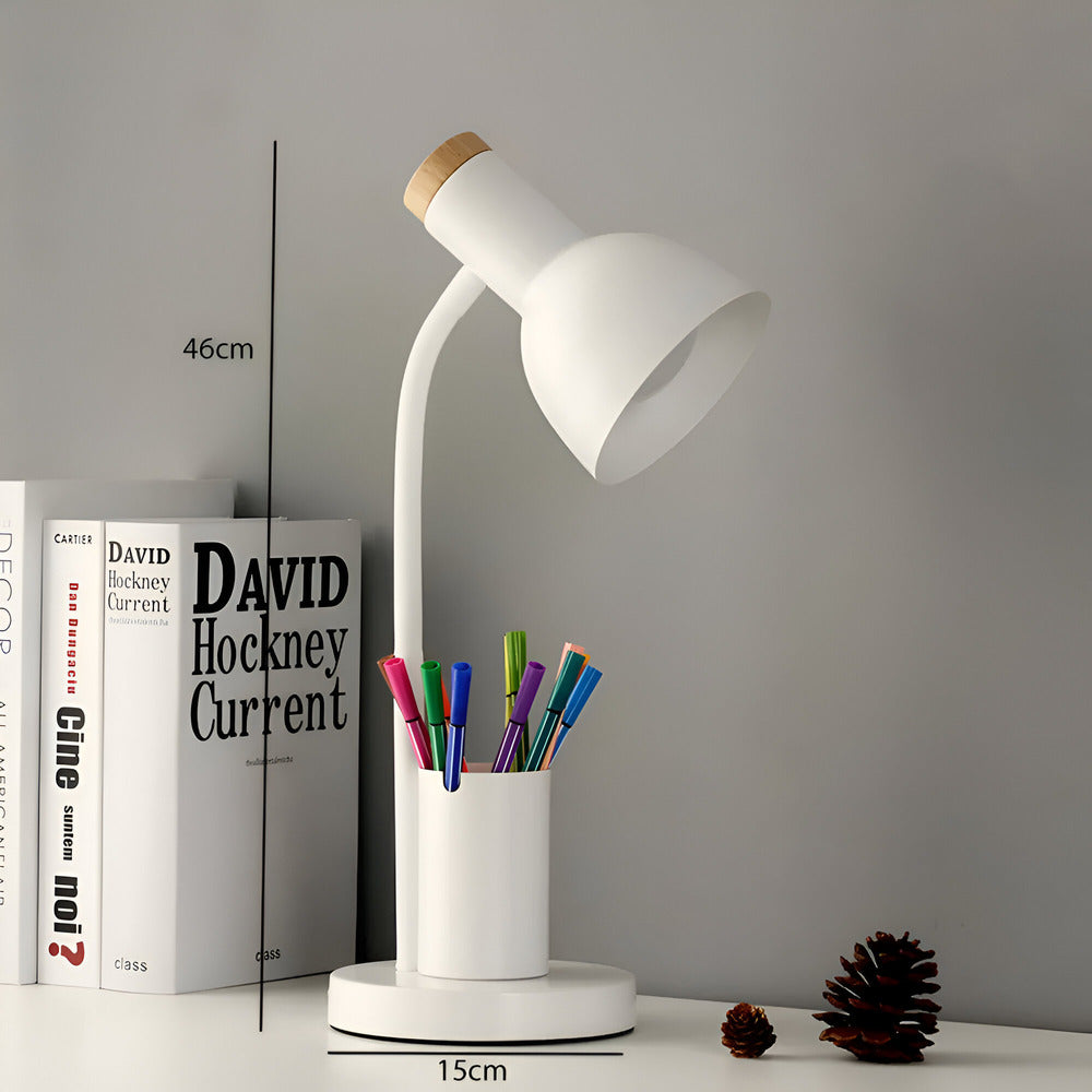 AstraLuma Moderne LED-Schreibtischlampe mit integriertem Stifthalter