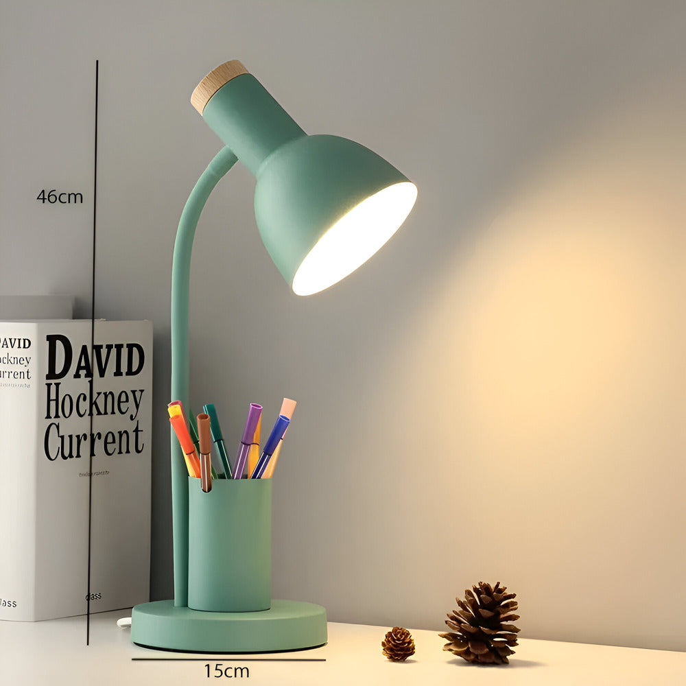 AstraLuma Moderne LED-Schreibtischlampe mit integriertem Stifthalter