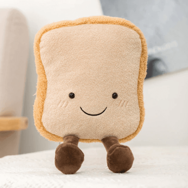 Crescent Pastry Plush Toy Soft Food Themed Cuddle Companion