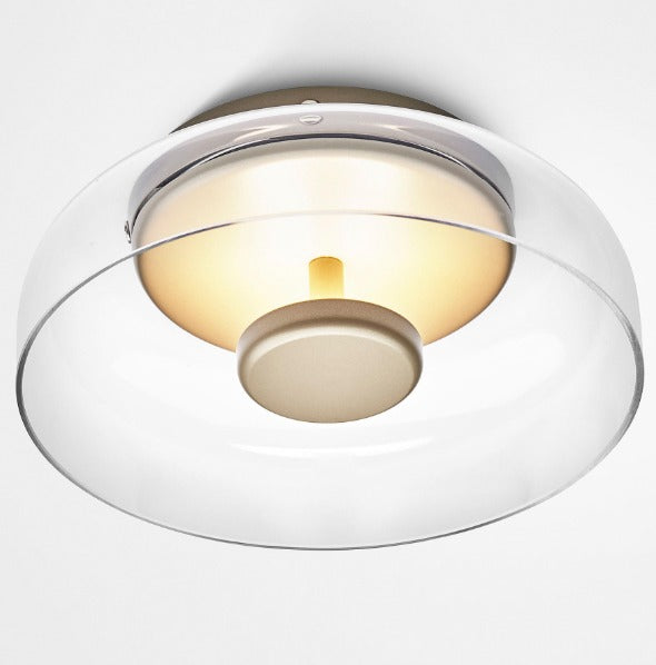 Plafoniera LED in Vetro Cristallo NovaLux per Ambienti Moderni