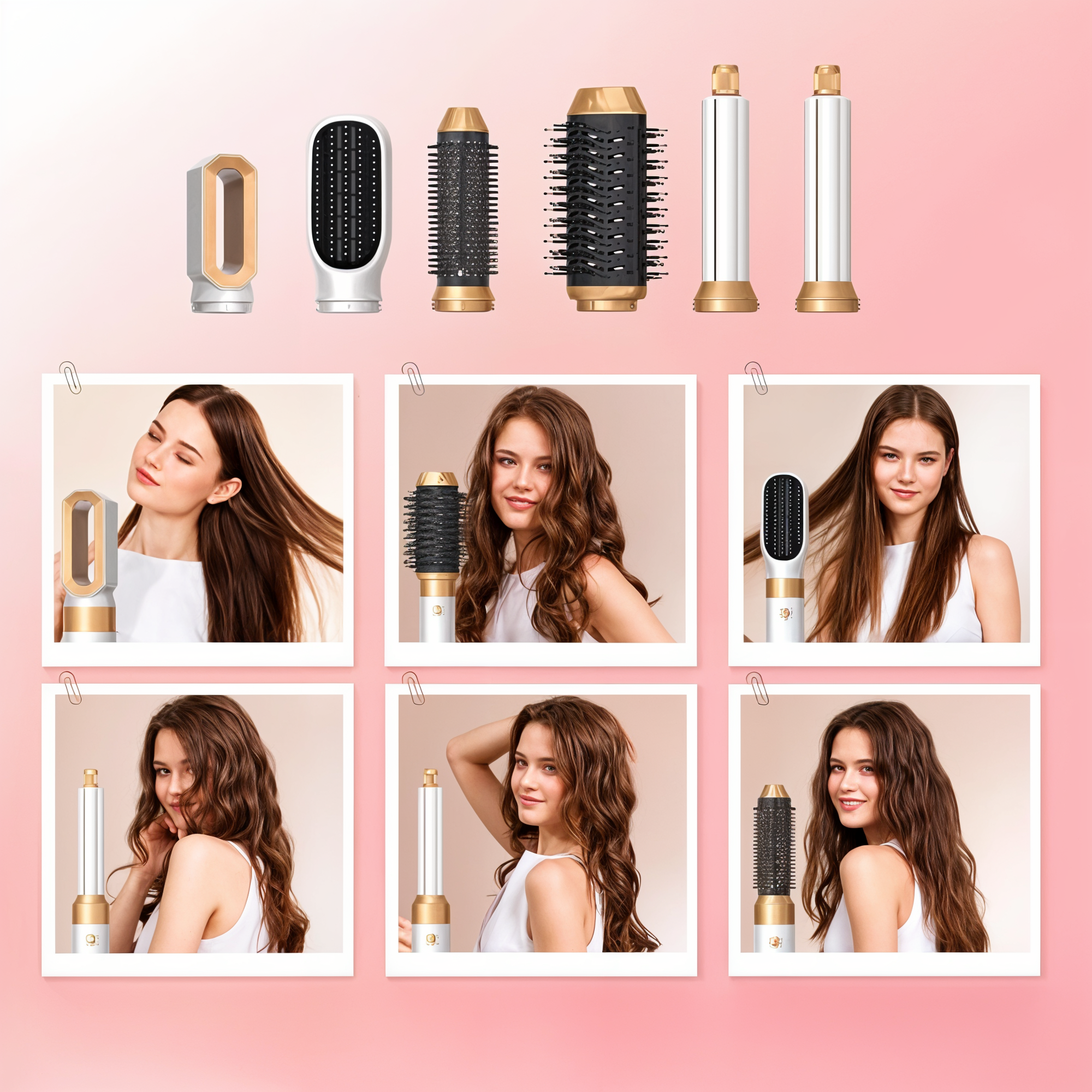 5-In-1 Hair Dryer Styler With Ionic Technology And Attachments