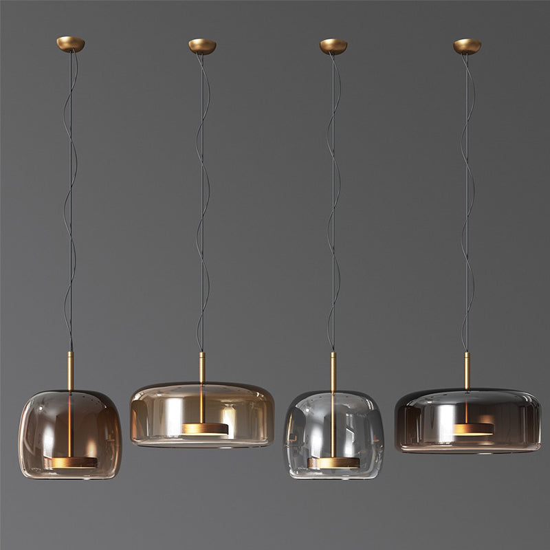 Lampe suspendue en verre Aurelia pour chambre et salon