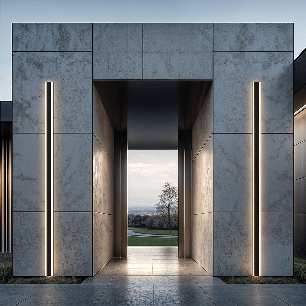 AstraLux Aluminum Long Strip Outdoor LED Wall Light for Exterior