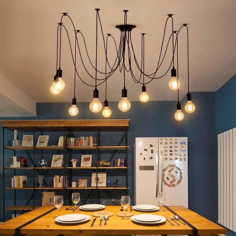 Lyraen Vintage Pendant Light in Iron and Ceramic