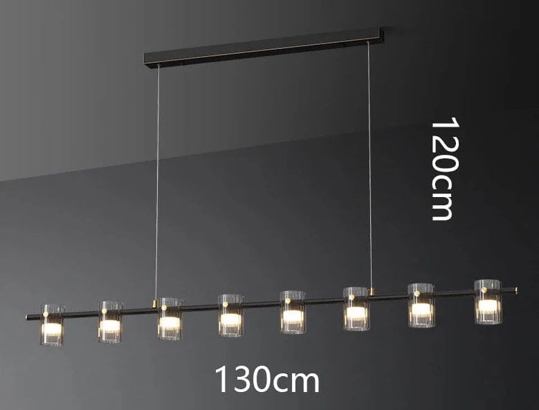 چراغ آویز شیشه‌ای اورلیا با سیم قابل تنظیم و لامپ LED
