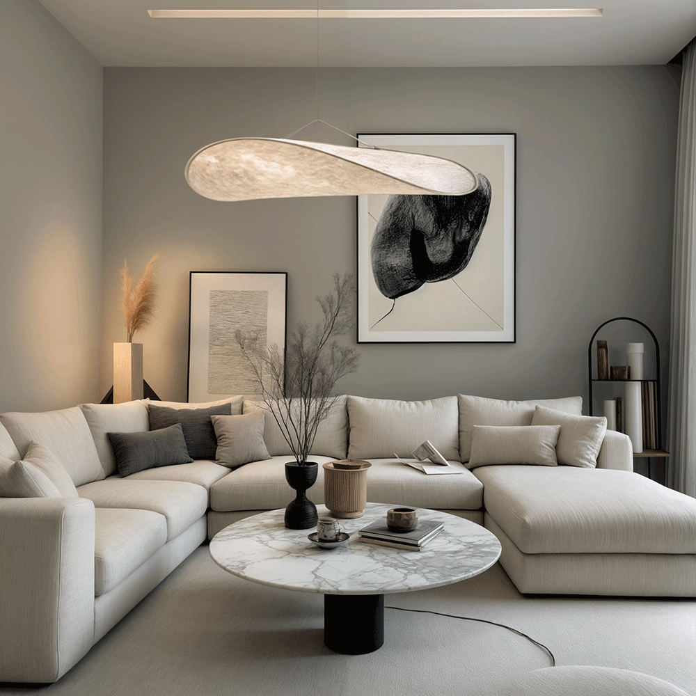 Candelabru Lynea Nordic Silk Leaf cu iluminare LED