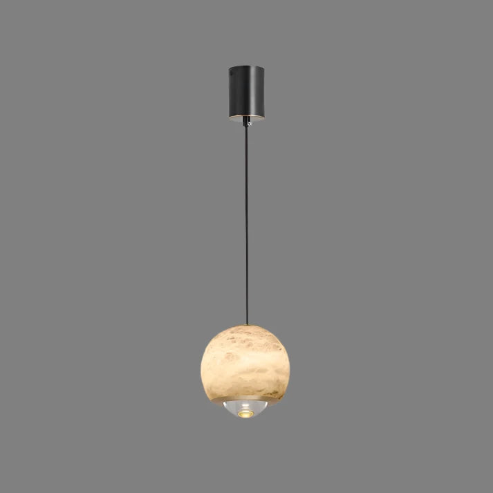 Lampada a sospensione da soffitto in marmo elegante Sylvara in stile scandinavo