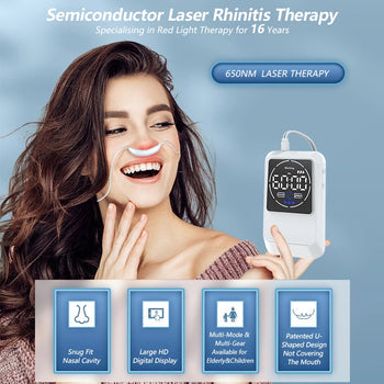 Rhinitis Treatment Device for Nasal Therapy and Home Use