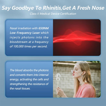 Rhinitis Treatment Device for Nasal Therapy and Home Use