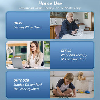 Rhinitis Treatment Device for Nasal Therapy and Home Use