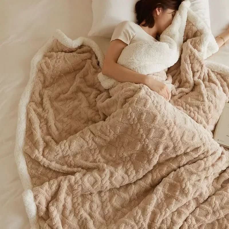 پتو ضخیم پشم بره برای حداکثر گرما و راحتی نرم زمستانی