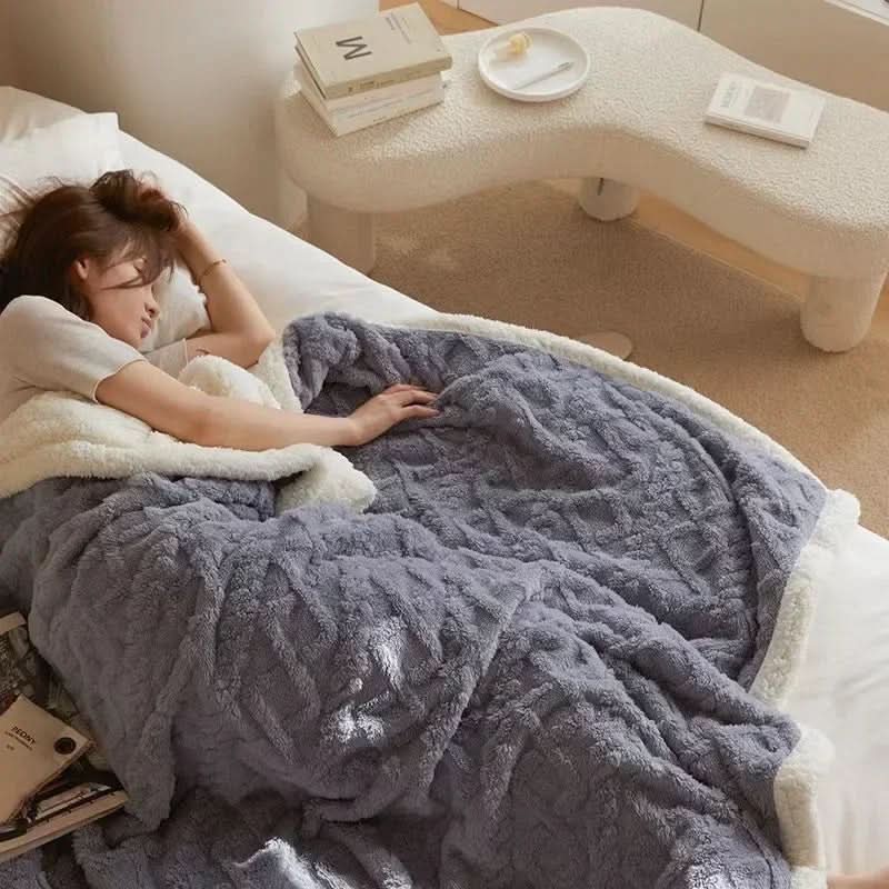 پتو ضخیم پشم بره برای حداکثر گرما و راحتی نرم زمستانی