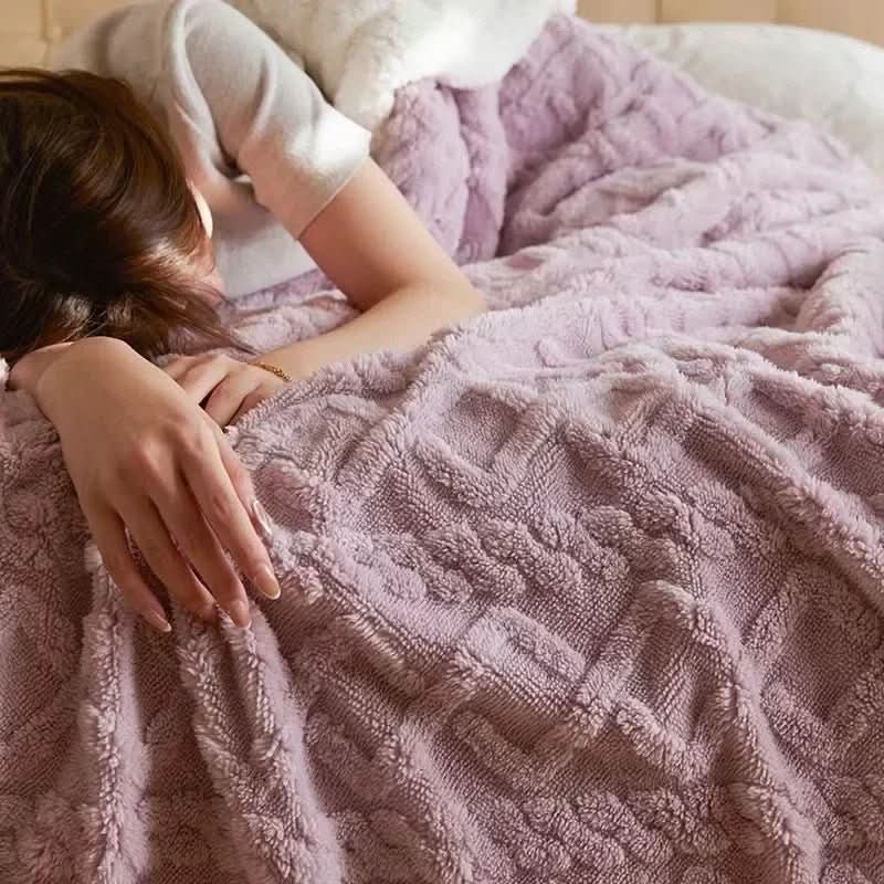 پتو ضخیم پشم بره برای حداکثر گرما و راحتی نرم زمستانی
