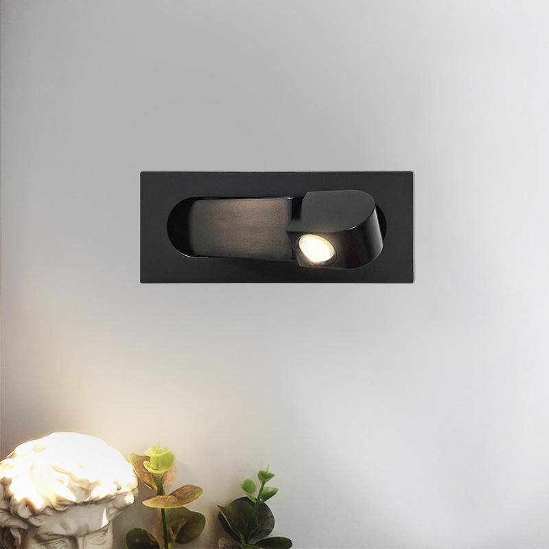 NyraLume Halo LED nástěnná lampa na čtení u postele s ambientním podsvícením
