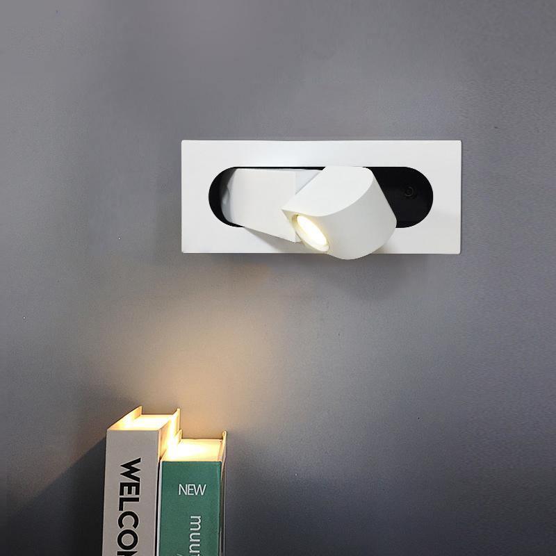 NyraLume Halo LED nástěnná lampa na čtení u postele s ambientním podsvícením