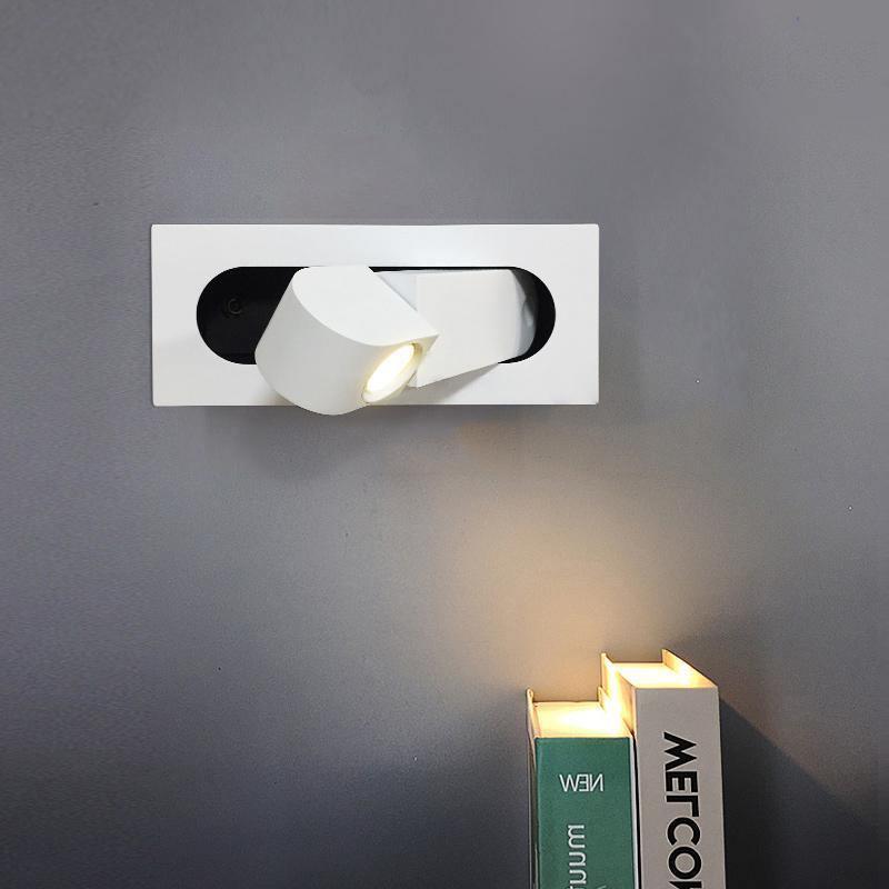 NyraLume Halo LED nástěnná lampa na čtení u postele s ambientním podsvícením